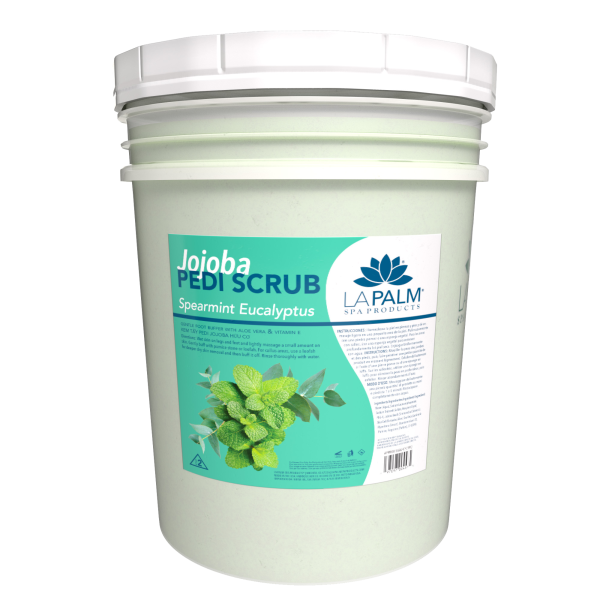 Jojoba Pedi-Gel Scrub Bucket (5 Gal) - Spearmint Eucalyptus