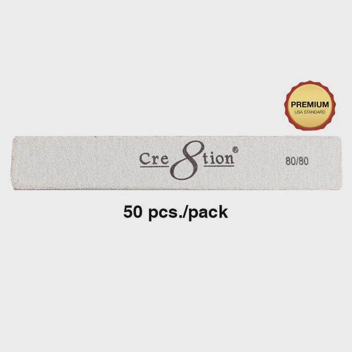 Cre8tion Premium Nail File JUMBO Zebra 80/100 1pc