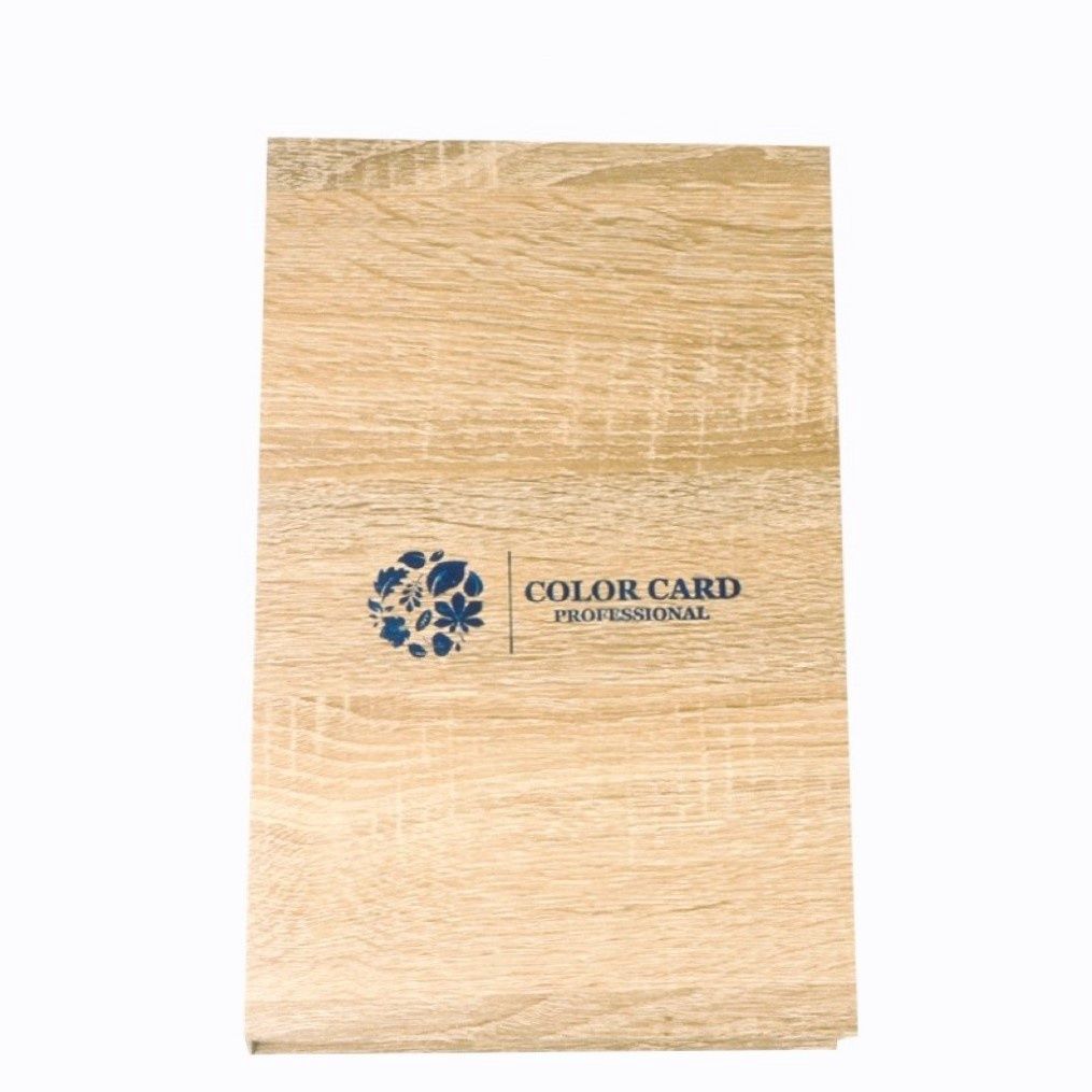Wood Pattern Nail Color Display Book with Tips - 180 Tips