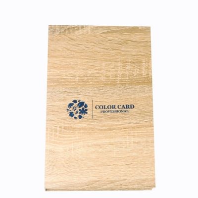 Wood Pattern Nail Color Display Book with Tips - 180 Tips