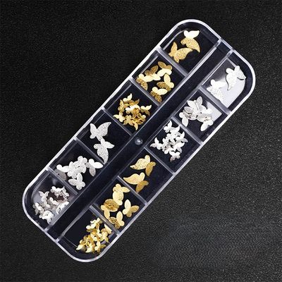 12 Grids Box Nail Accessories - H