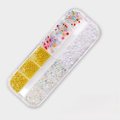 12 Grids Box Nail Accessories - T