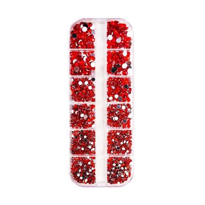 12 Grids Box Nail Rhinestone - A