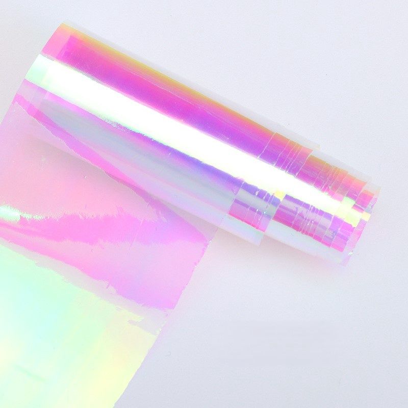 Clear Nail Foil Transfer Sticker - H