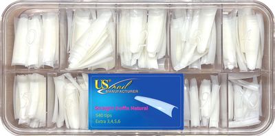 USN Straight Coffin Tip Box (540 Tips)