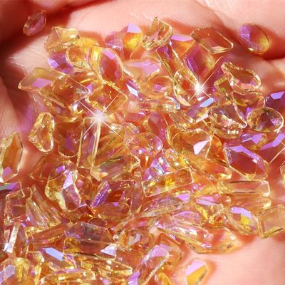 Irregular Shape Rhinestone - Gold