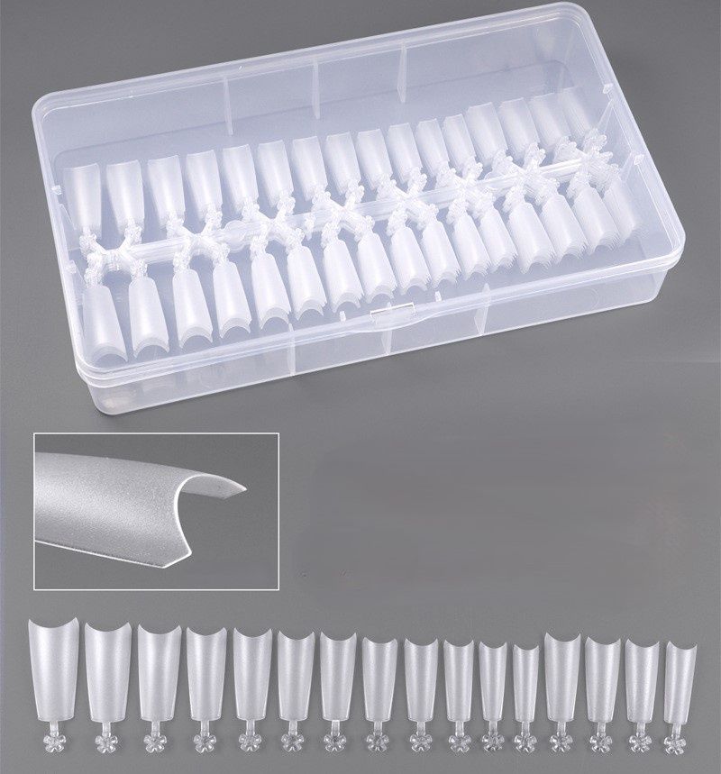 Magic Nail Tips 320pcs/box, Shape: Medium Coffin Half