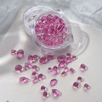 3D Crystal Glass Nail Rhinestone, color: Pink