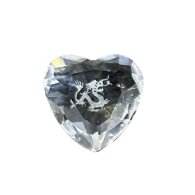 3D Crystal Heart Rhinestone With Zodiac Signs