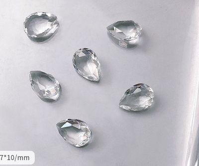 3D Crystal Glass Water Drop Rhinestone (5pcs)
