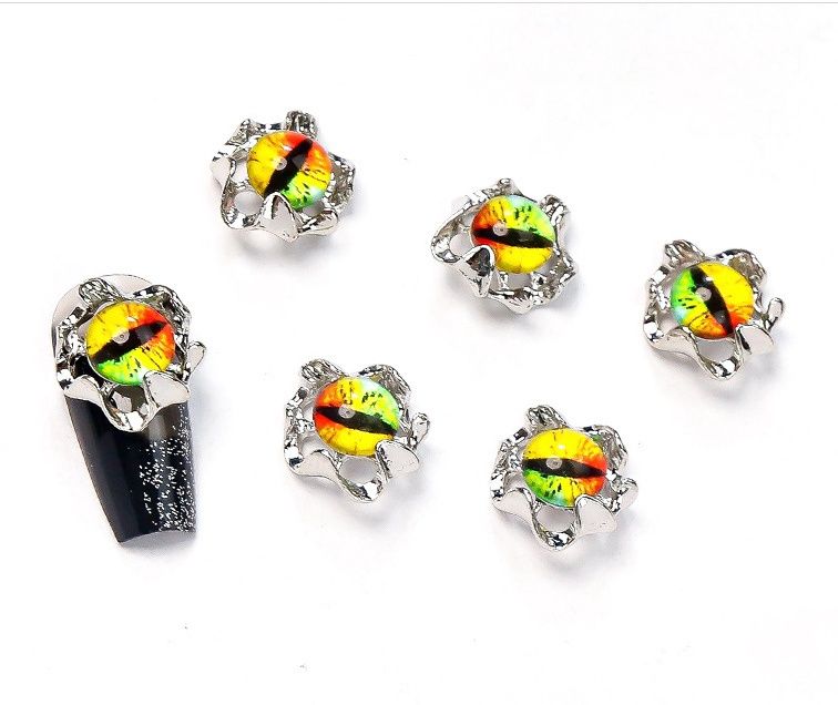 Nail Art Charm -  Devil&#39;s Eyes 2pcs