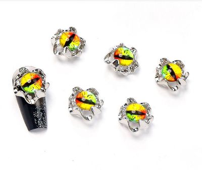 Nail Art Charm -  Devil&#39;s Eyes 2pcs