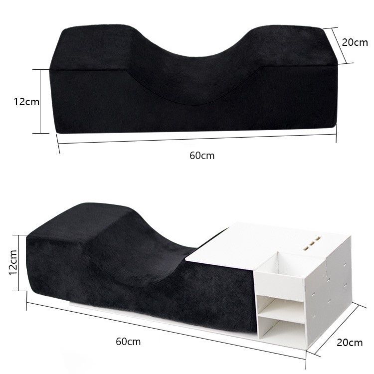 Large Salon Pillow - Black Fabric