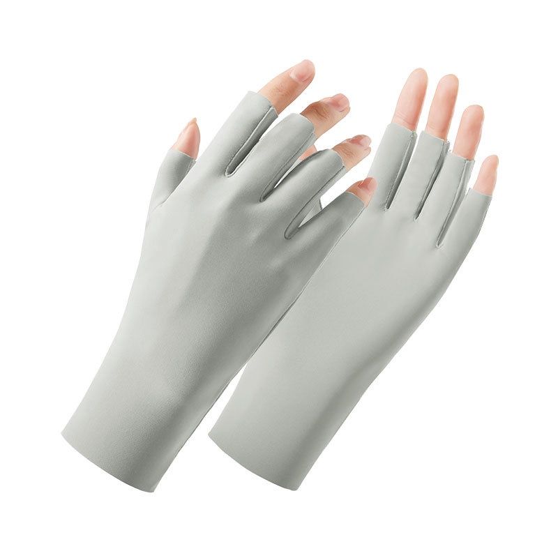 UV Shield Nail Gloves - Grey