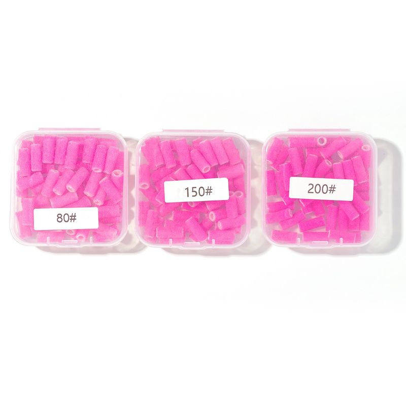 Neon Pink Mini Sanding Bands (approx 50pcs) - #80