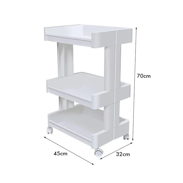 Plastic Salon Trolley Cart 3 Tier