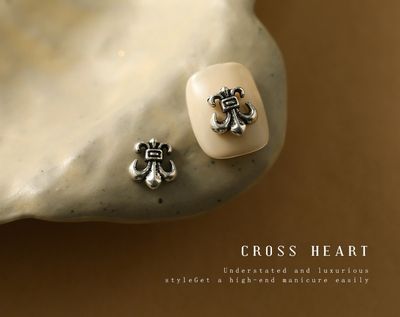 Cross Heart Nail Charms
