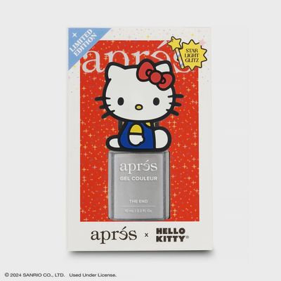 Apres Hello Kitty® Flash Glitter Gel Couleur 10ml - HK05 The End