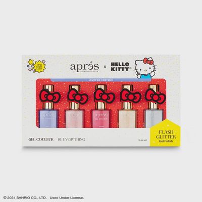 Aprés Hello Kitty® Best Friends Flash Glitter Gel Couleur (Set of 5)-10ml