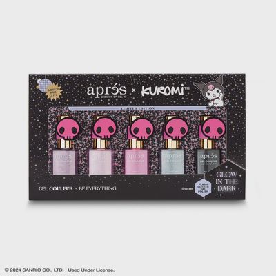 Aprés Kuromi™ Naughty and Nice Flash Glitter Gel Couleur (Set of 5)-10ml