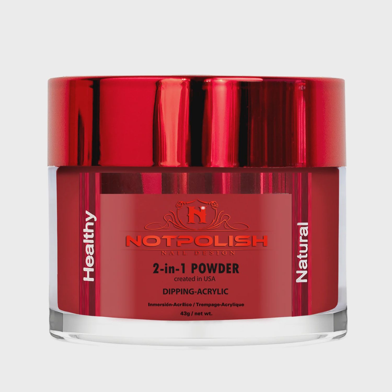 NOTPOLISH Dipping-Acrylic Powder - OG181 Red Crush