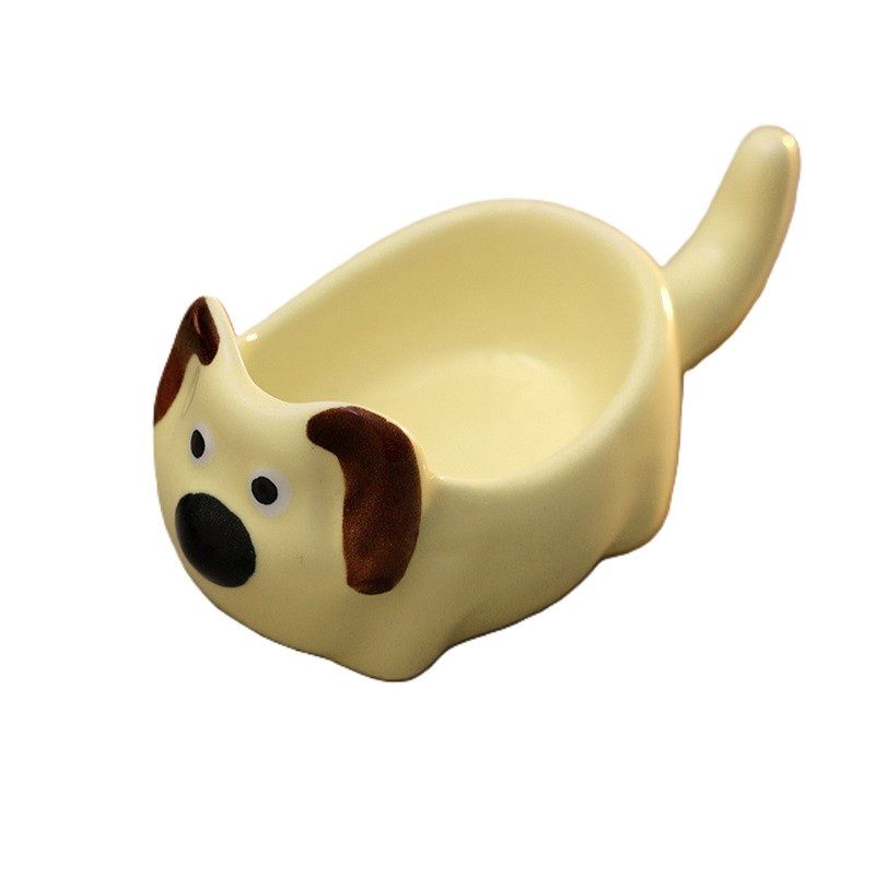 Ceramic Cartoon Brush Cleaning Container - C