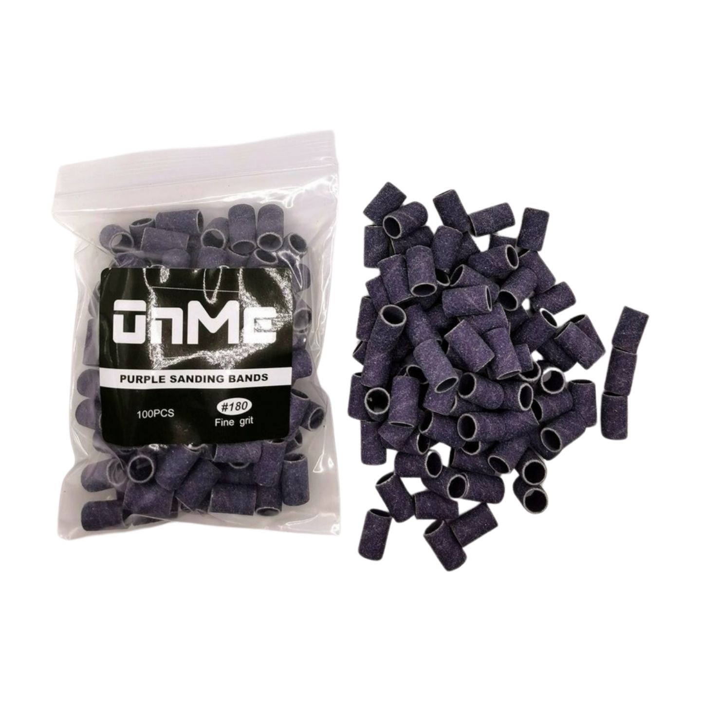 ONME Premium Purple Sanding Band (100pcs/Bag)), Jaw: #180 Fine