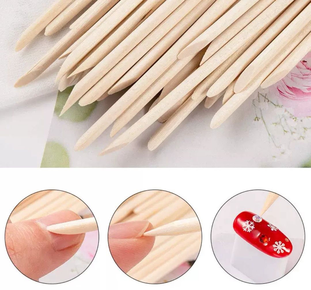 Wood Cuticle Pusher (100pcs/bag)