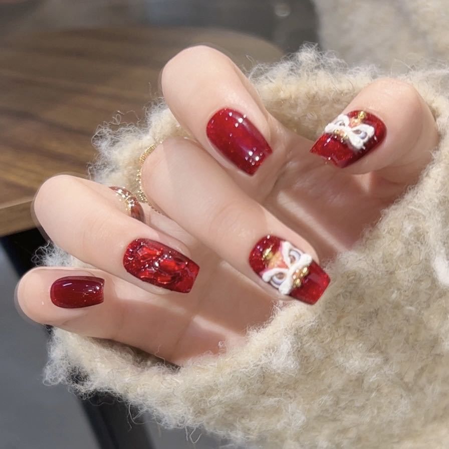 Handmade Press On Nail Tips - 24153-4, Size: Small