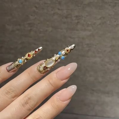 Handmade Press On Nail Tips - 24159 - 60
