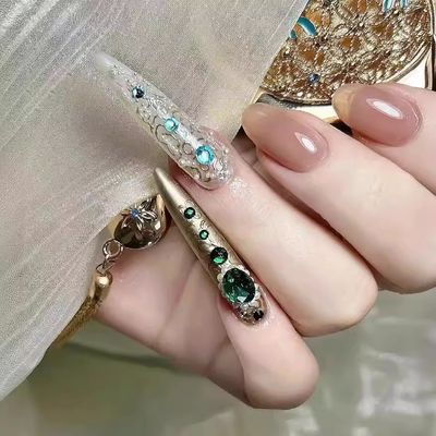 Handmade Press On Nail Tips - 24163 - 64