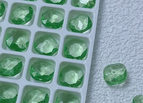 Nail Art Rhinestone Square (5pcs), color: Green