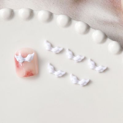 Mini Angel wings Nail Charm 2pcs/Bag