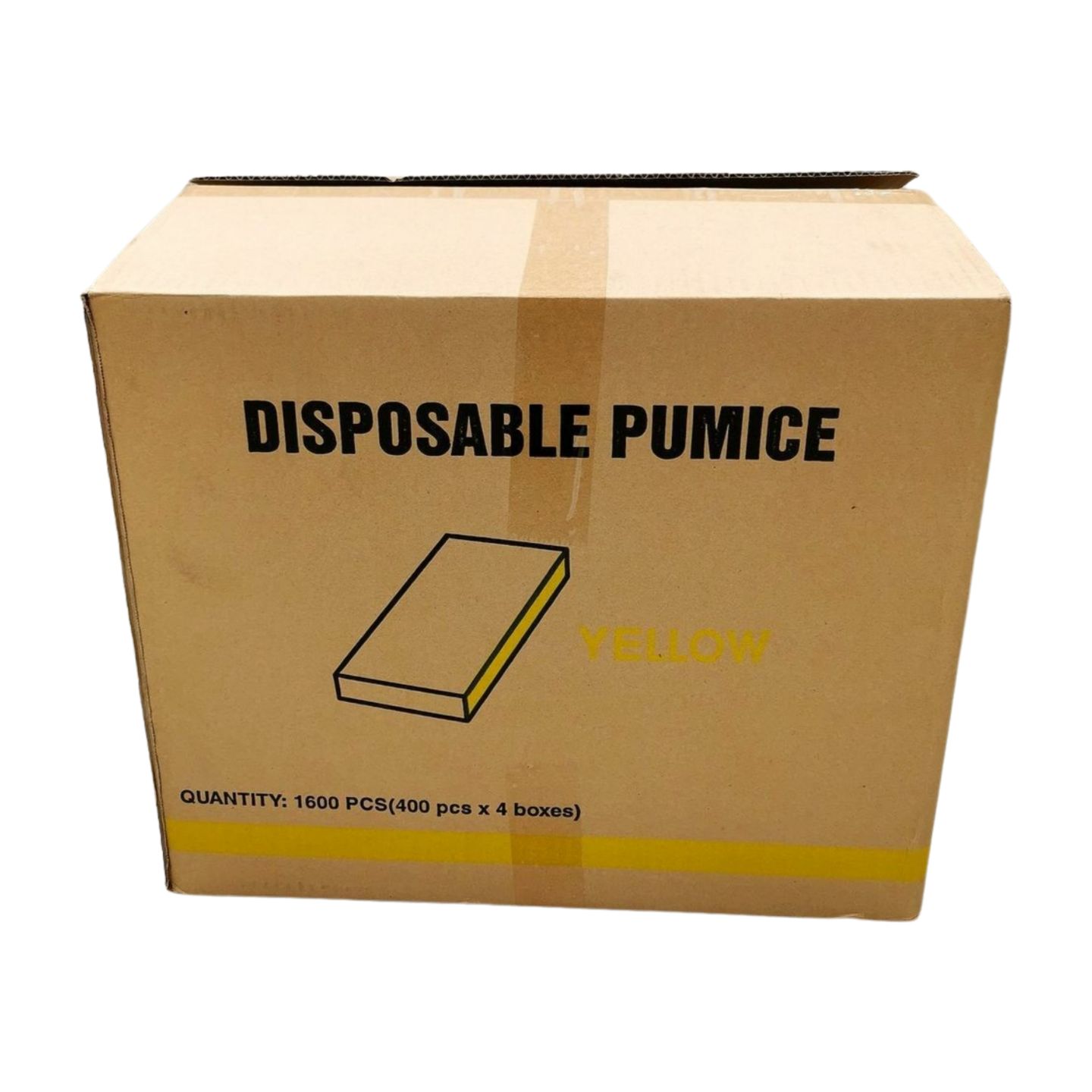 Mylar Disposable Yellow Mini Pumice 1600pcs/case