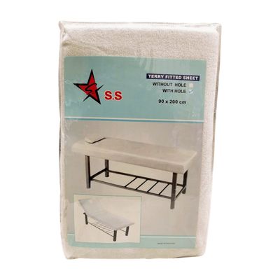 SilverStar Terry Fitted Bed Sheet With Face Hole