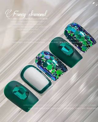 3D Octangon Nail Rhinestone (5pcs)