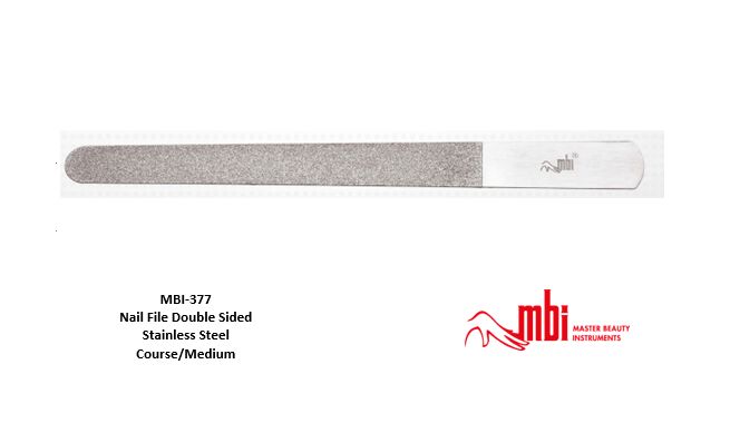 MBI-377  Stainless Steel Nail File Course/Medium
