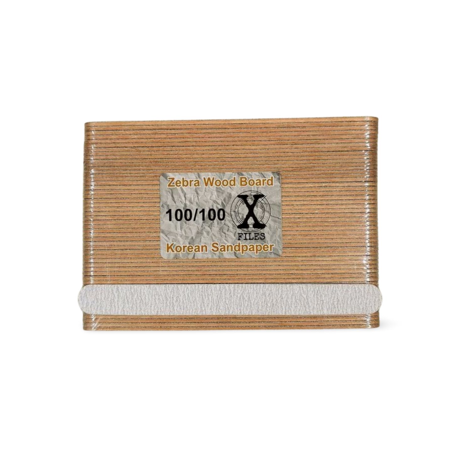X File 7&quot; Wood  Zebra Korean Sandpaper (100/100) 1pc