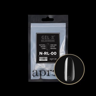 GEL-X® Natural Round Long Refill Bag (50pcs)