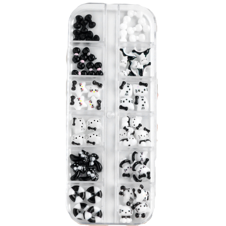 12 Grids Kitty Charms - B