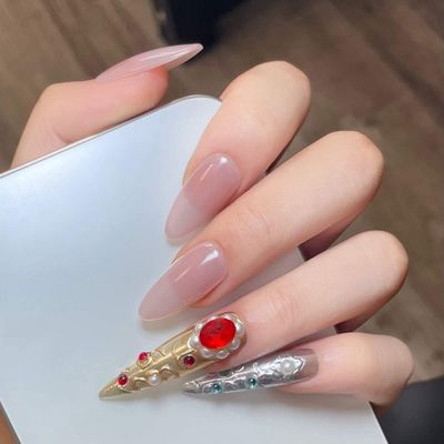 Handmade Press On Nail Tips - 24161 - 62