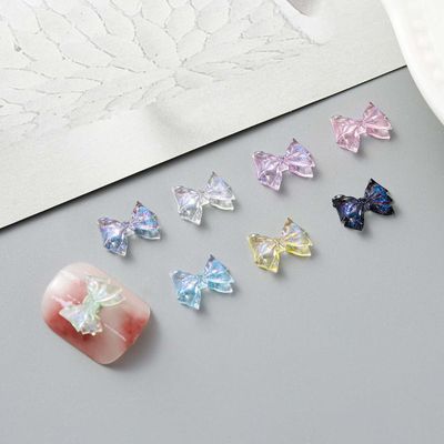 Crystal Bow Tie Nail Charms 5pcs/bag