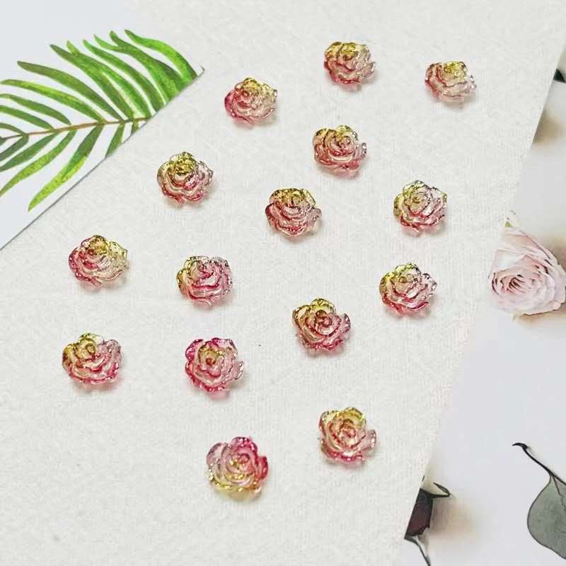Camelia Nail Charm 2pc/bag, color: A