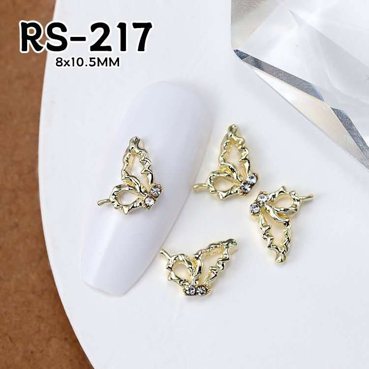 Butterfly Nail Charms RS, color: 217 Gold