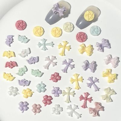 Luminous Macarons Nail Charms 5pcs/bag