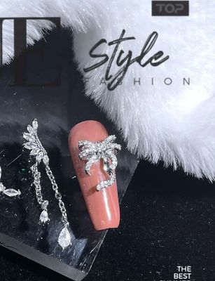 Luxury Bow Tie Nail Charms 2pcs/Bag