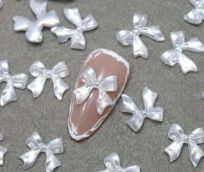 3D Bow Tie Nail Charms (5pcs)