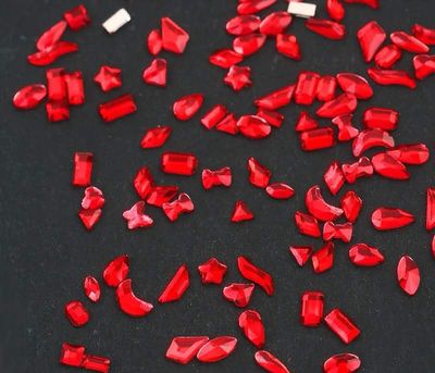 Mini Assorted Shape Rhinestone 10pcs/bag