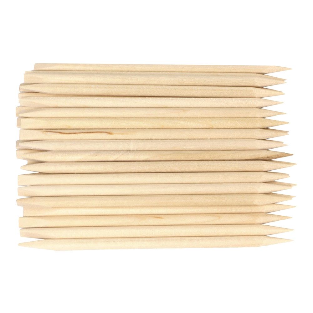 Silver Star Wooden Stick 90MM 100pcs 3.5&quot; FH MB4