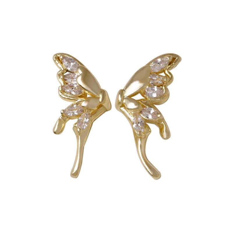 Ziron Butterfly Nail Charms 1 pair, color: Gold